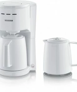 Kaffeemaschinen Severin KA 9256 Kaffeeautomat Mit 2 Thermokannen Weiß