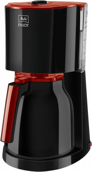 Kaffeemaschinen Melitta 1017-10 Enjoy Therm Kaffeeautomat Mit Thermokanne Schwarz/rot 3 Kaffeemaschinen Melitta 1017-10 Enjoy Therm Kaffeeautomat Mit Thermokanne Schwarz/rot
