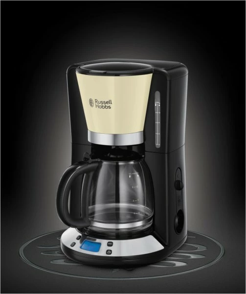 Kaffeemaschinen Russell Hobbs Colours Plus+ Classic Digitale Glas-Kaffeemaschine Creme/schwarz 6 Kaffeemaschinen Russell Hobbs Colours Plus+ Classic Digitale Glas-Kaffeemaschine Creme/schwarz – Bild 4