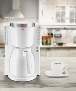 Kaffeemaschinen Melitta Look Therm Selection 1011-11 Kaffeeautomat Mit Thermokanne Weiß