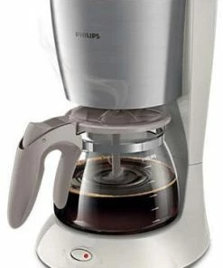 Kaffeemaschinen Philips HD7462/01 Daily Collection Kaffeeautomat Weiß/metall