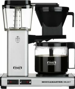 Kaffeemaschinen MOCCAMASTER KBG Select Kaffeeautomat Matt Silver