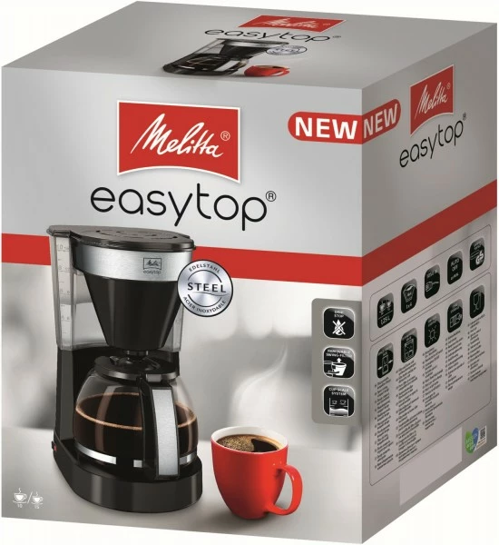 Kaffeemaschinen Melitta Easy Top 1023-04 Kaffeeautomat Schwarz/edelstahl 5 Kaffeemaschinen Melitta Easy Top 1023-04 Kaffeeautomat Schwarz/edelstahl – Bild 3