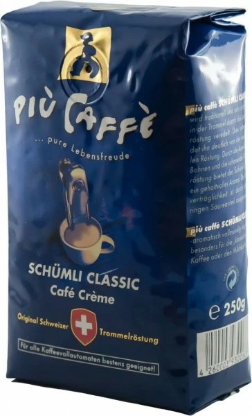 Piu Caffe Schümli Classic 250 G Kaffeebohnen 3 Piu Caffe Schümli Classic 250 G Kaffeebohnen