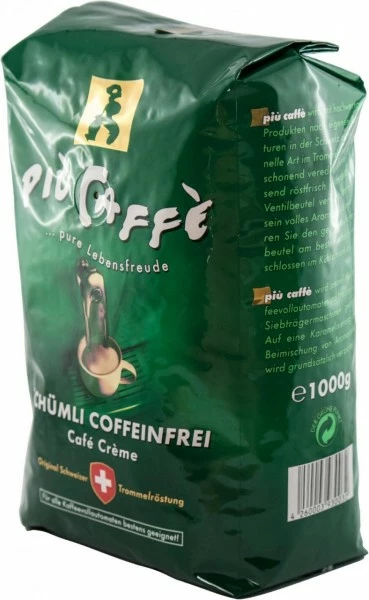 Piu Caffe Schümli Coffeinfrei 1000g Kaffeebohnen 3 Piu Caffe Schümli Coffeinfrei 1000g Kaffeebohnen