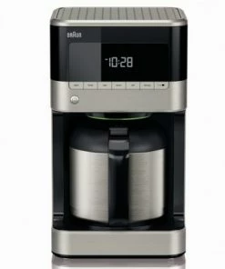 Kaffeemaschinen Braun KF 7125 PurAroma 7 Kaffeeautomat Mit Timer Edelstahl/schwarz