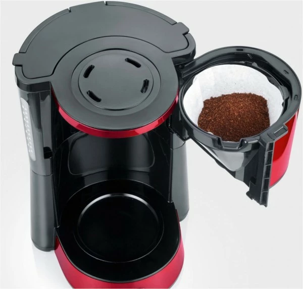 Kaffeemaschinen Severin KA 4817 Kaffeeautomat Feuerrot Metallic/schwarz 8 Kaffeemaschinen Severin KA 4817 Kaffeeautomat Feuerrot Metallic/schwarz – Bild 6