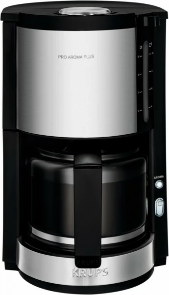 Kaffeemaschinen Krups KM 3210 ProAroma PLUS Kaffeeautomat Edelstahl/schwarz 3 Kaffeemaschinen Krups KM 3210 ProAroma PLUS Kaffeeautomat Edelstahl/schwarz