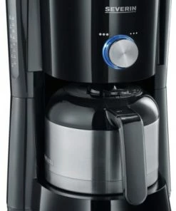 Kaffeemaschinen Severin KA 4840 Kaffeeautomat Mit Thermokanne Schwarz/edelstahl Gebürstet