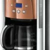 Kaffeemaschinen Russell Hobbs Luna Copper Accents Digitale Glas-Kaffeemaschine Kupfer/cleansteel