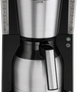 Kaffeemaschinen Melitta Look Therm De Luxe 1011-14 Kaffeeautomat Mit Thermokanne Schwarz/edelstahl