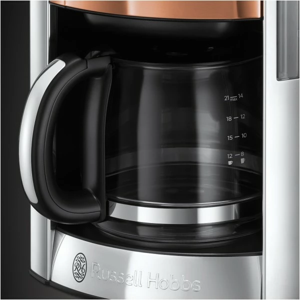 Kaffeemaschinen Russell Hobbs Luna Copper Accents Digitale Glas-Kaffeemaschine Kupfer/cleansteel 7 Kaffeemaschinen Russell Hobbs Luna Copper Accents Digitale Glas-Kaffeemaschine Kupfer/cleansteel – Bild 5