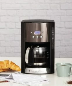 Kaffeemaschinen Russell Hobbs Digitale Glas-Kaffeemaschine Schwarz Matt