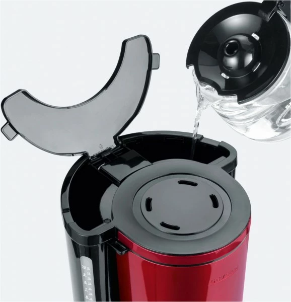 Kaffeemaschinen Severin KA 4817 Kaffeeautomat Feuerrot Metallic/schwarz 7 Kaffeemaschinen Severin KA 4817 Kaffeeautomat Feuerrot Metallic/schwarz – Bild 5