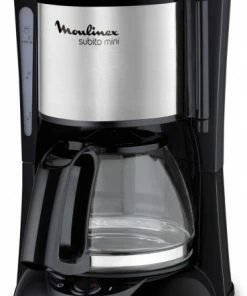 Kaffeemaschinen Moulinex FG 1508 Subito Mini Kaffeeautomat Edelstahl Matt/schwarz