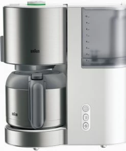 Kaffeemaschinen Braun KF 5105 WH Identity Collection Kaffeeautomat Mit Thermokanne Weiß
