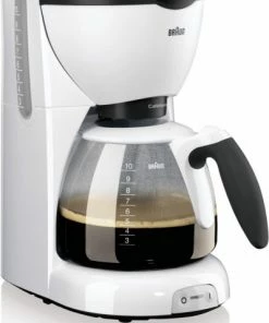 Kaffeemaschinen Braun KF 520/1 WH CafeHouse PurAroma Kaffeeautomat Weiß