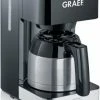 Kaffeemaschinen Graef FK 412 Kaffeeautomat Mit Thermokanne Schwarz