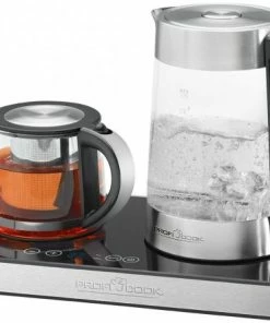 Kaffeemaschinen ProfiCook PC-TKS 1056 Tee-/Kaffeestation Mit Wasserkocher Glas/inox