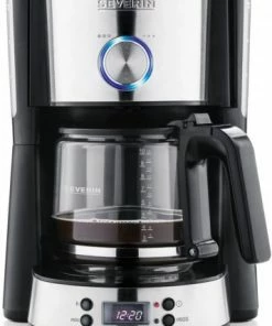 Kaffeemaschinen Severin KA 4826 Switch Kaffeeautomat Mit Timer Schwarz/edelstahl-gebürstet