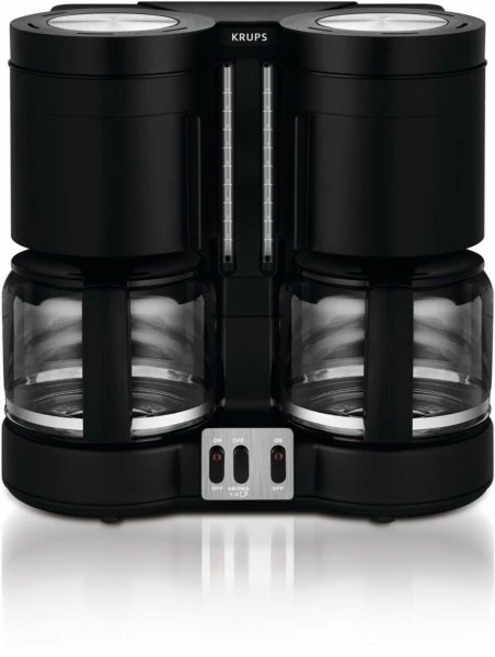 Kaffeemaschinen Krups KM 8508 DuothekPlus Duo-Kaffeeautomat Schwarz 3 Kaffeemaschinen Krups KM 8508 DuothekPlus Duo-Kaffeeautomat Schwarz